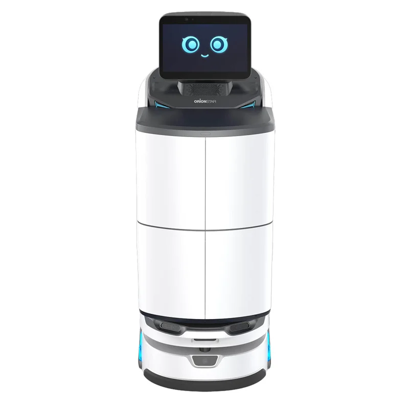 Robot de livraison sécurisée OrionStar LuckiBot Pro Autodoor à compartiment fermé, Bonobot Toulouse
