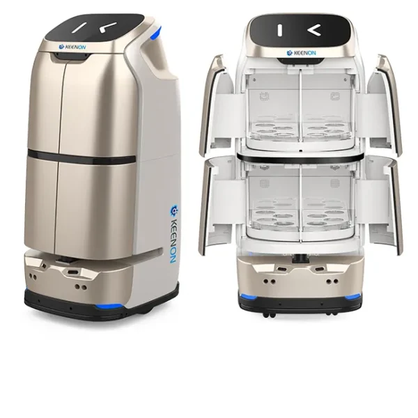 Robot de livraison sécurisée à casiers fermés pour bureaux et cliniques — Bonobot Toulouse